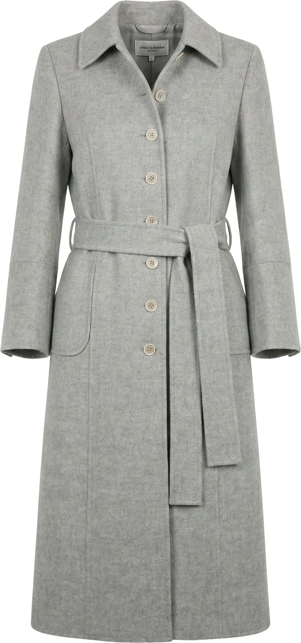 Helmut Lang Helmut Lang Double-Face Wool Coat in Grey, Size XS Grijs