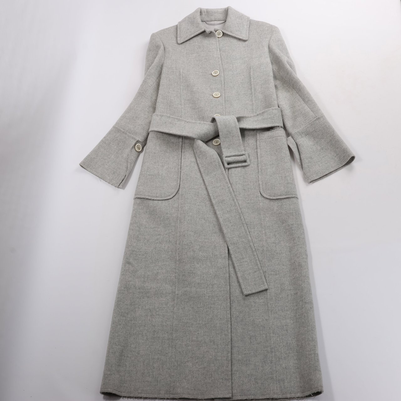 Helmut Lang Helmut Lang Double-Face Wool Coat in Grey, Size XS Grijs