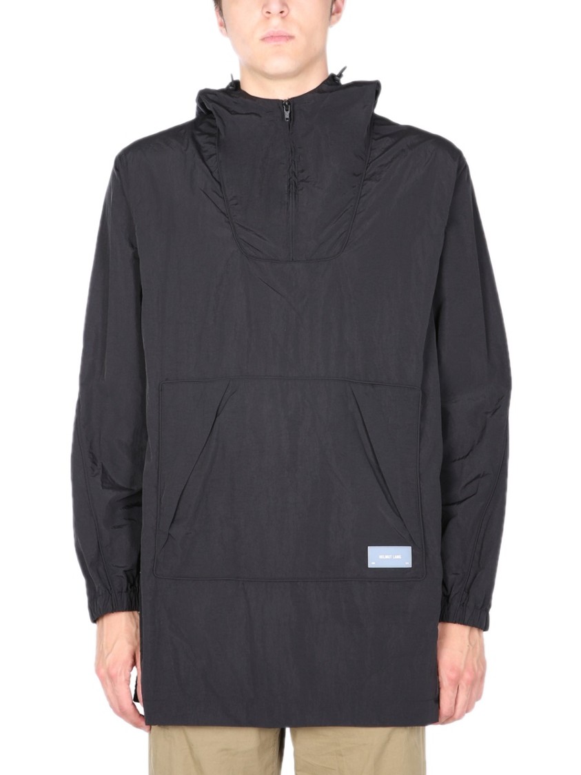 Helmut Lang Black Lightweight Nylon Windbreaker Zwart