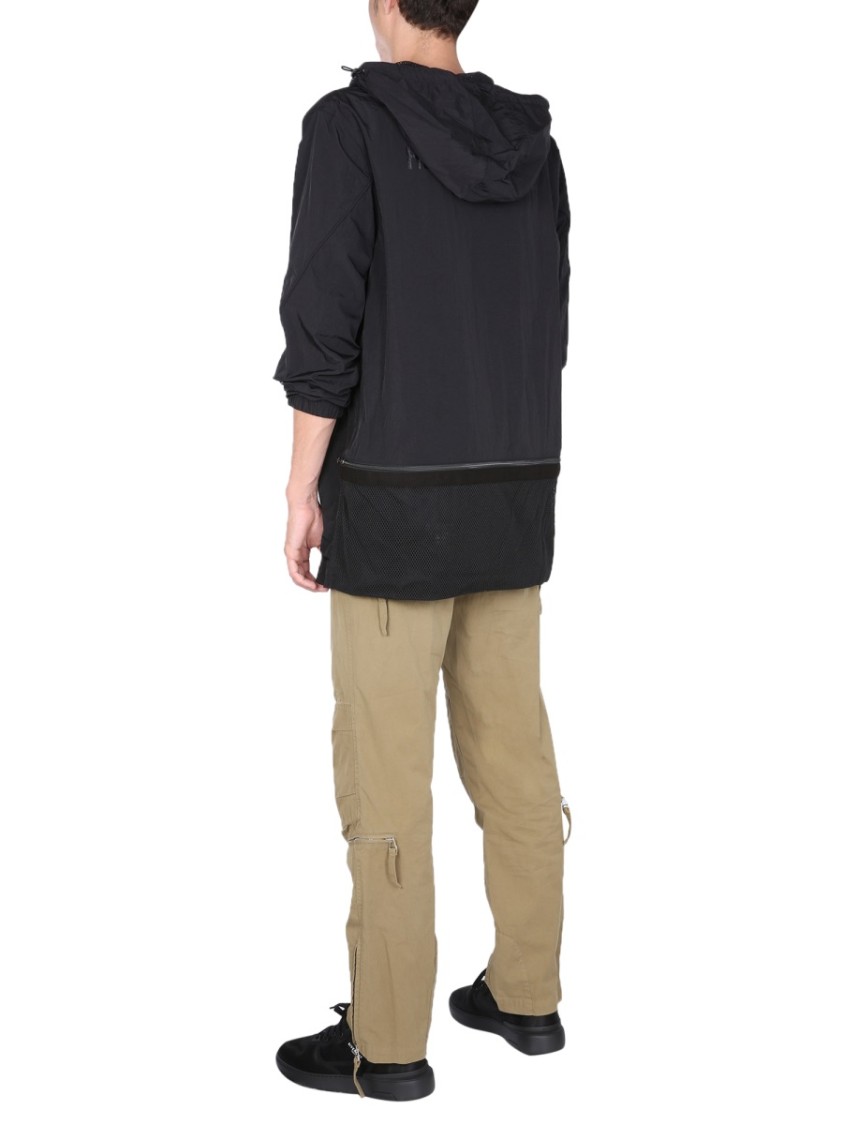 Helmut Lang Black Lightweight Nylon Windbreaker Zwart