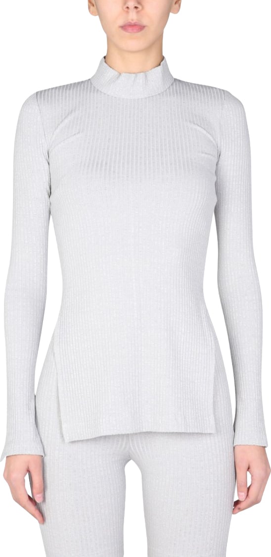 Helmut Lang One-Shoulder Jersey T-Shirt With Cut-Out Detail Wit