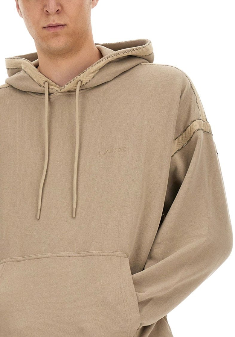 Helmut Lang Sweatshirt Logo Embroidery Bruin