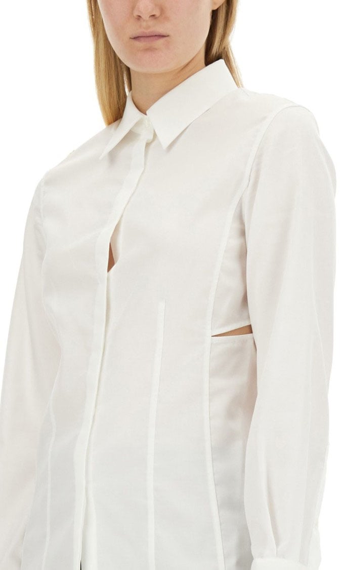 Helmut Lang Tailored White Cotton Shirt Wit