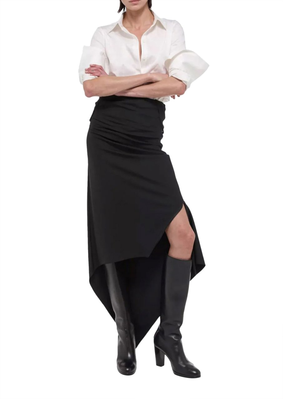 Helmut Lang Scarf Dress Black Zwart