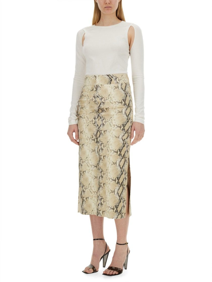 Helmut Lang Long-Sleeved Cut-Out Top With Edgy Silhouette Neutraal