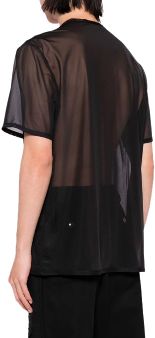 Helmut Lang Logo Tee Chiffon Black Zwart