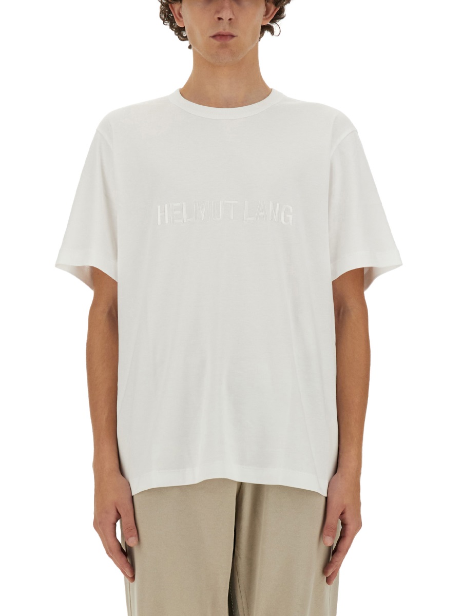 Helmut Lang T-Shirt With Logo Wit