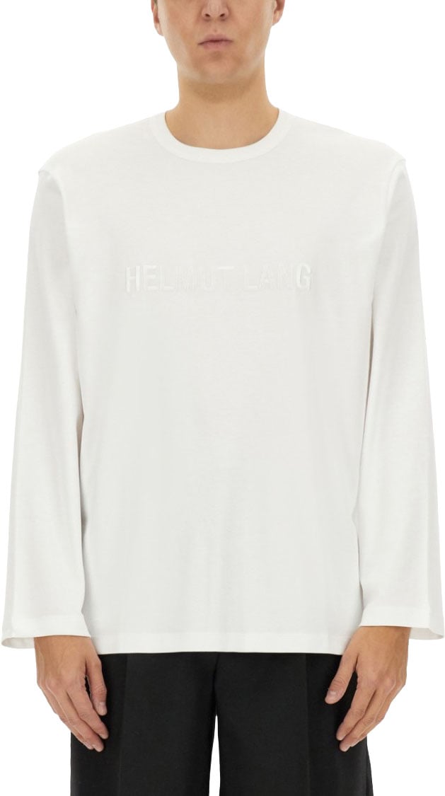 Helmut Lang T-Shirt With Logo Wit