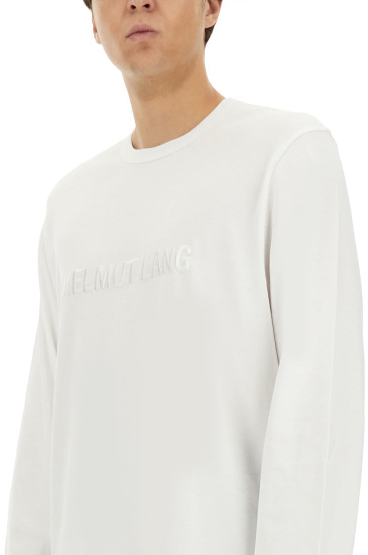 Helmut Lang T-Shirt With Logo Wit