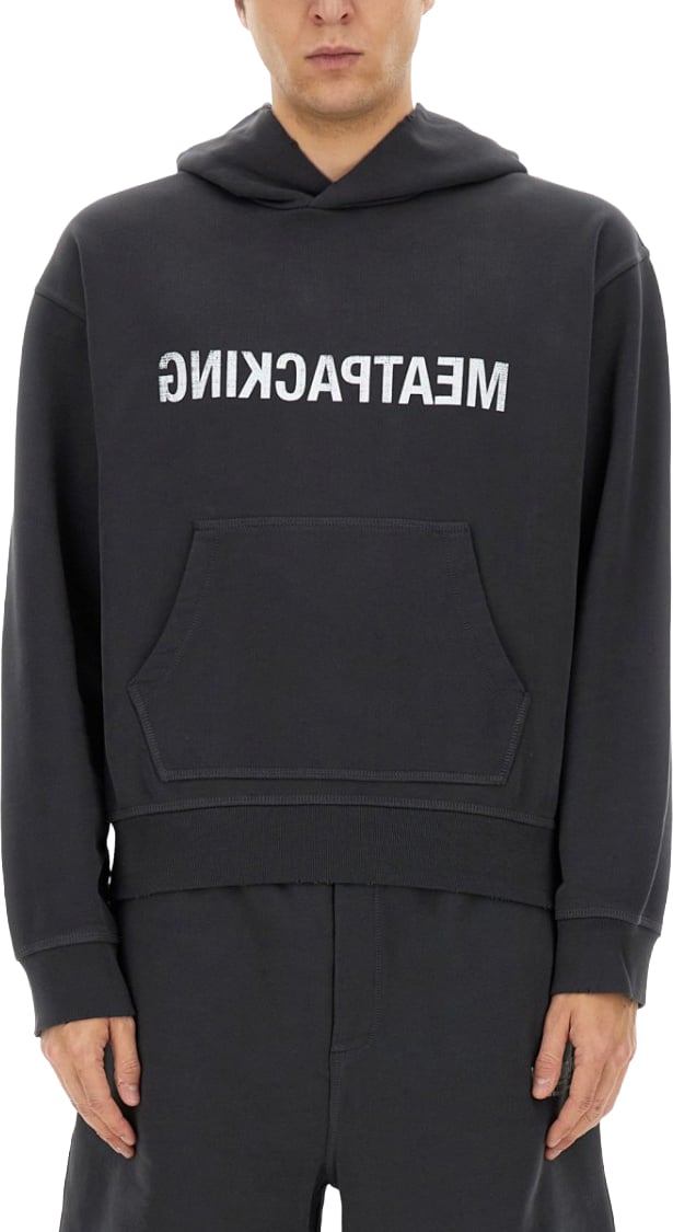 Helmut Lang "Meatpacking" Hoodie Zwart