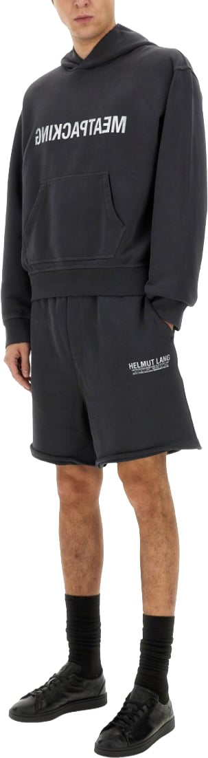 Helmut Lang "Meatpacking" Hoodie Zwart