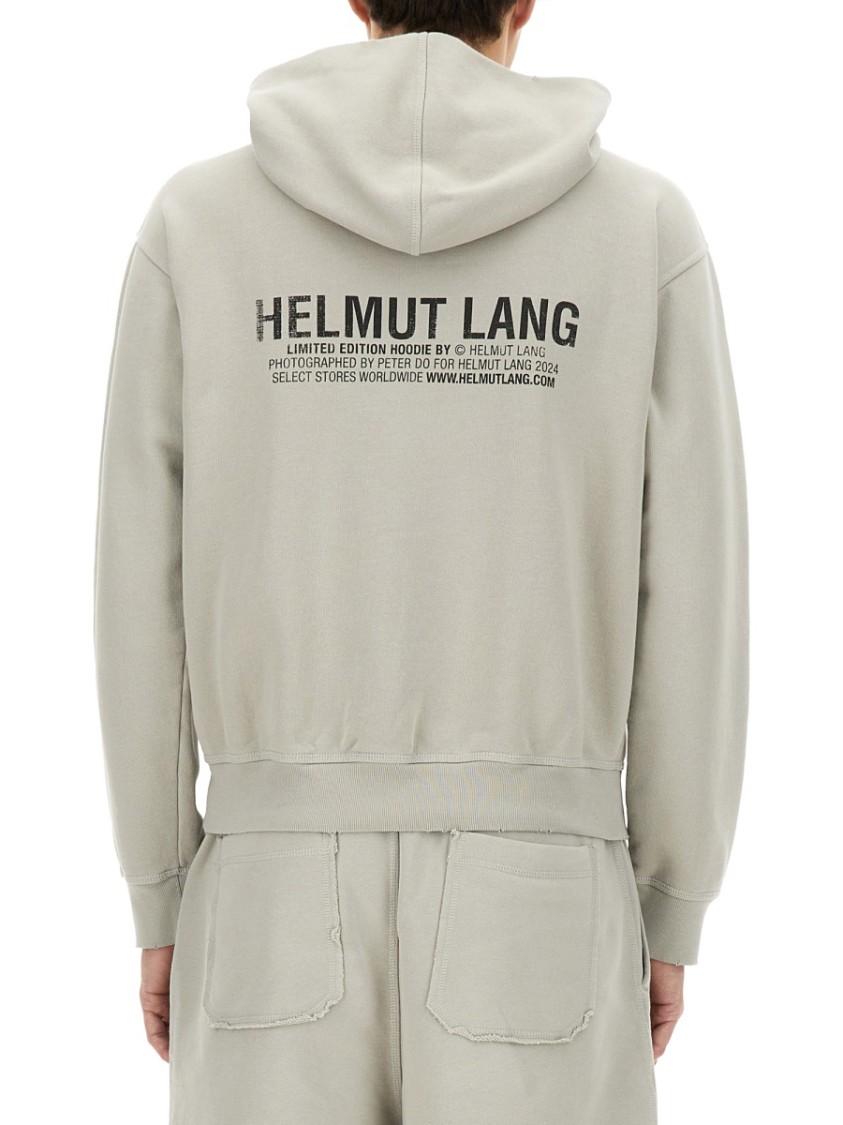 Helmut Lang "Postcard" Hoodie Grijs