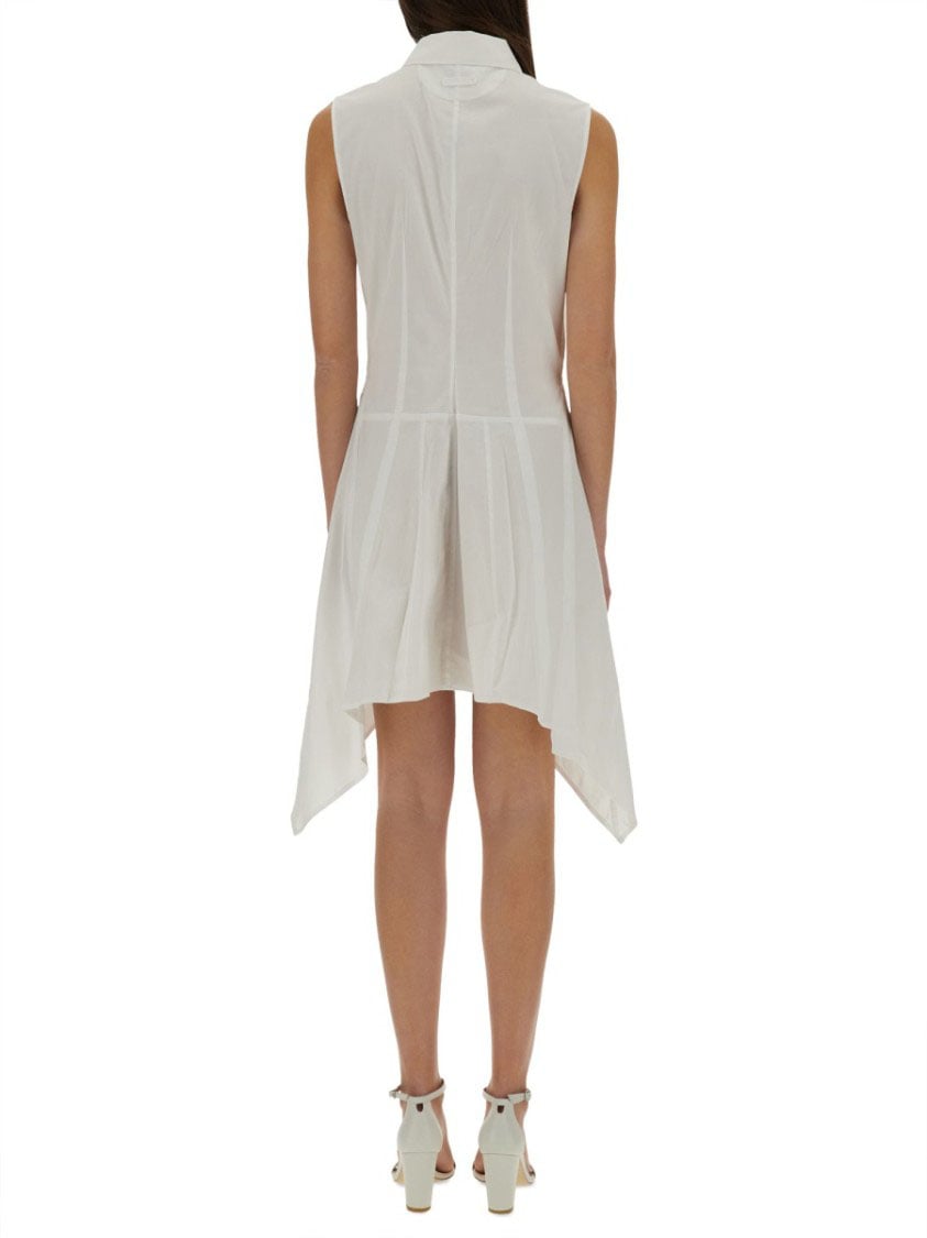 Helmut Lang Bustier Shirt Dress Wit