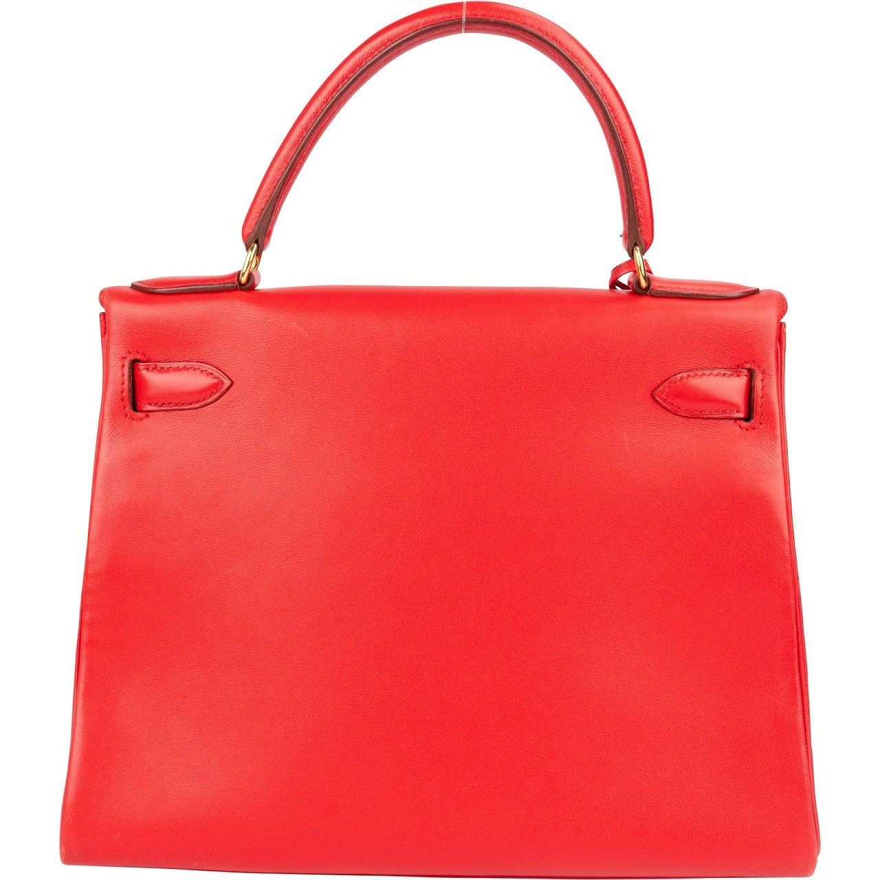 Hermès Rouge Swift Leather Kelly 28 Handbag Rood