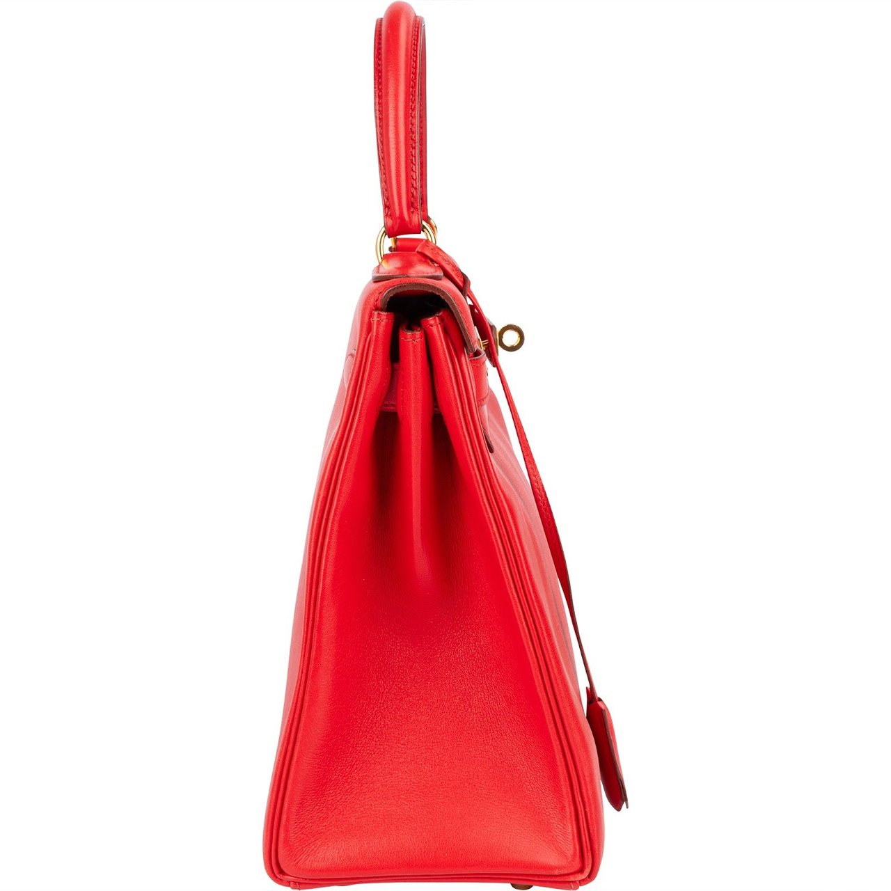Hermès Rouge Swift Leather Kelly 28 Handbag Rood