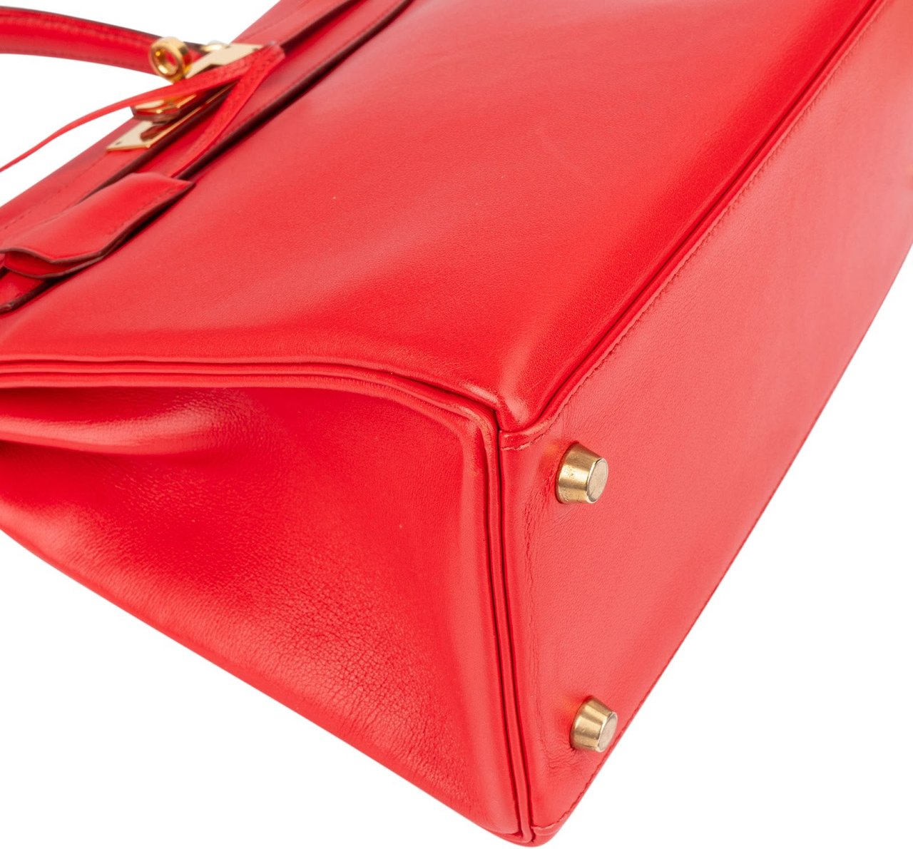 Hermès Rouge Swift Leather Kelly 28 Handbag Rood