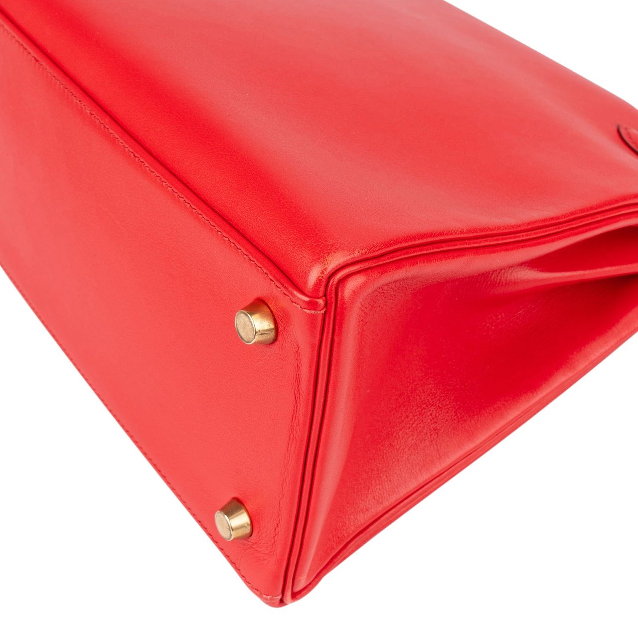 Hermès Hermès Rouge Swift Leather Kelly 28 Handbag Rood