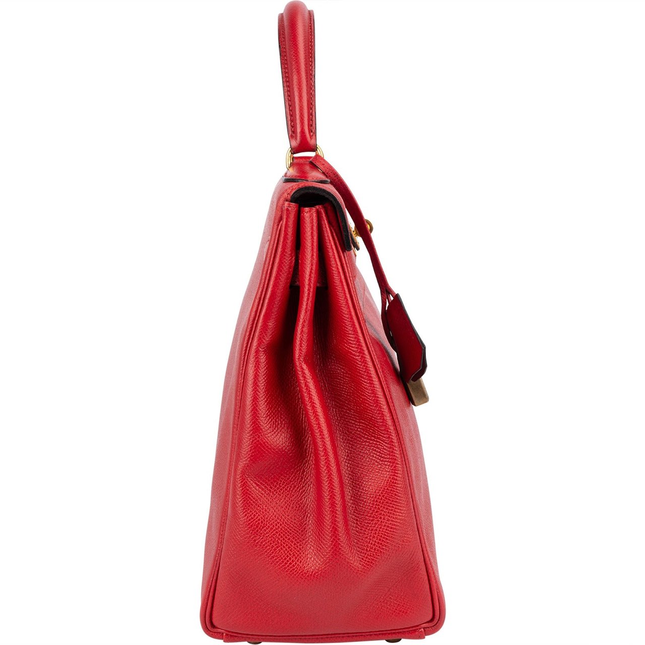 Hermès Hermès Rouge Courchevel Leather Kelly 32 Handbag Rood