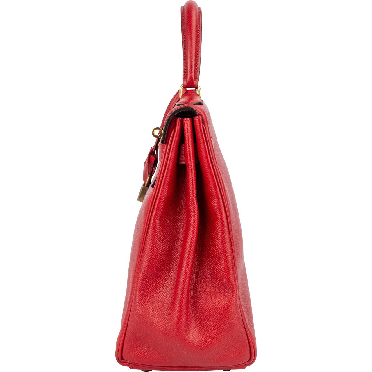 Hermès Hermès Rouge Courchevel Leather Kelly 32 Handbag Rood