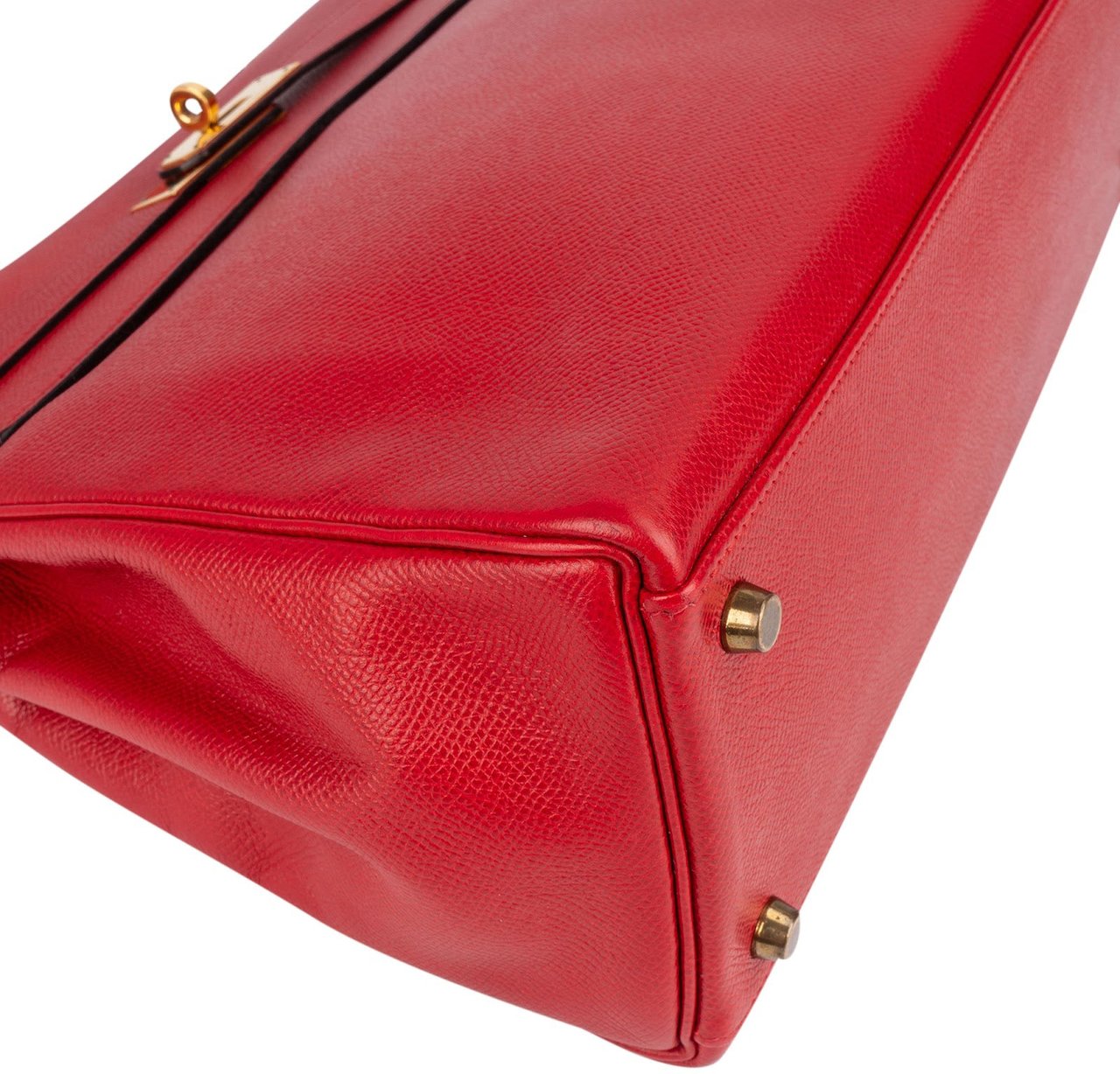 Hermès Hermès Rouge Courchevel Leather Kelly 32 Handbag Rood