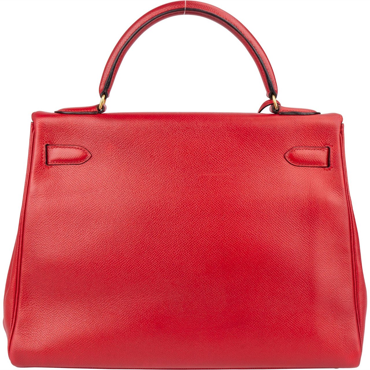 Hermès Hermès Rouge Courchevel Leather Kelly 32 Handbag Rood
