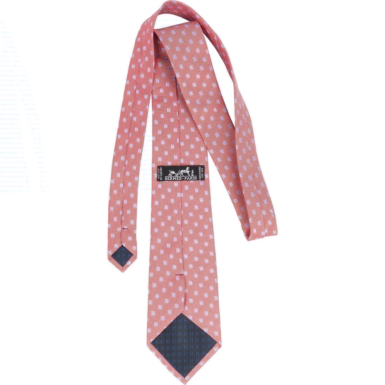 Hermès Hermès Silk Pattern Krawatte Tie Rood