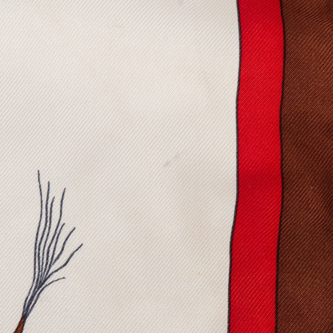 Hermès Hermès Cravache Silk Cardigan (FR 42 / DE 40) Bruin