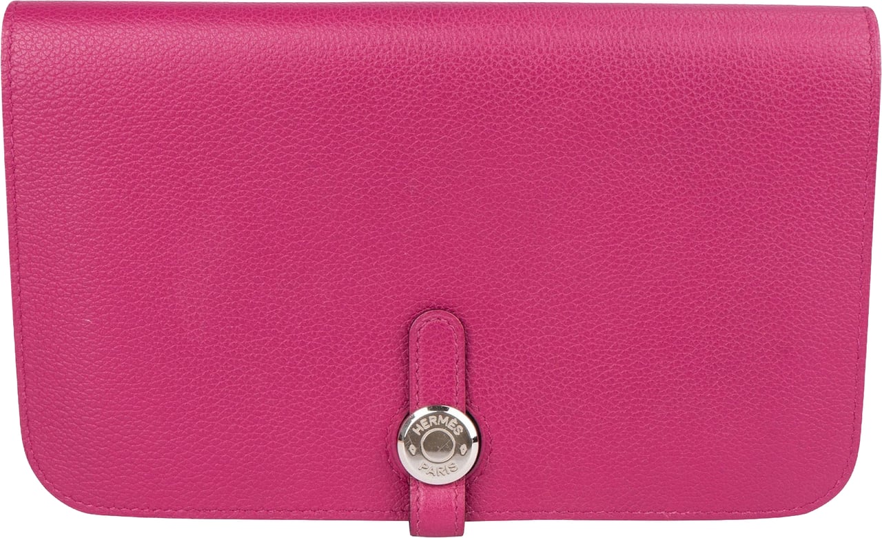 Hermès Hermès Epsom Leather Dogon Duo Wallet Rood