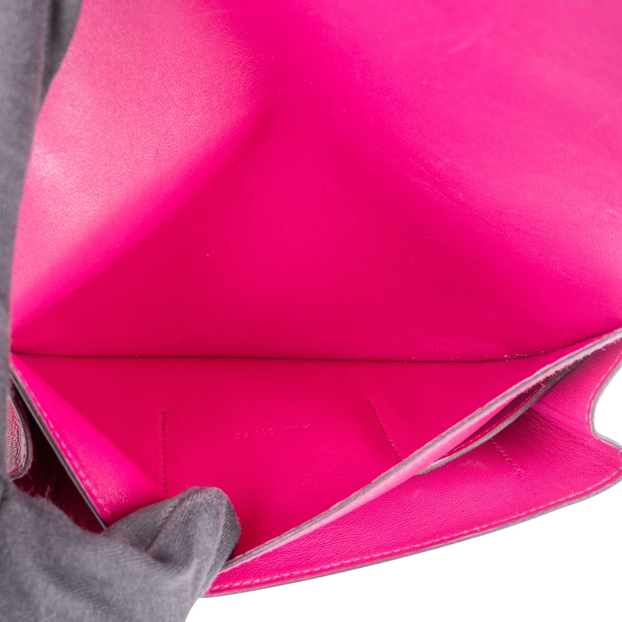 Hermès Epsom Leather Dogon Duo Wallet Roze