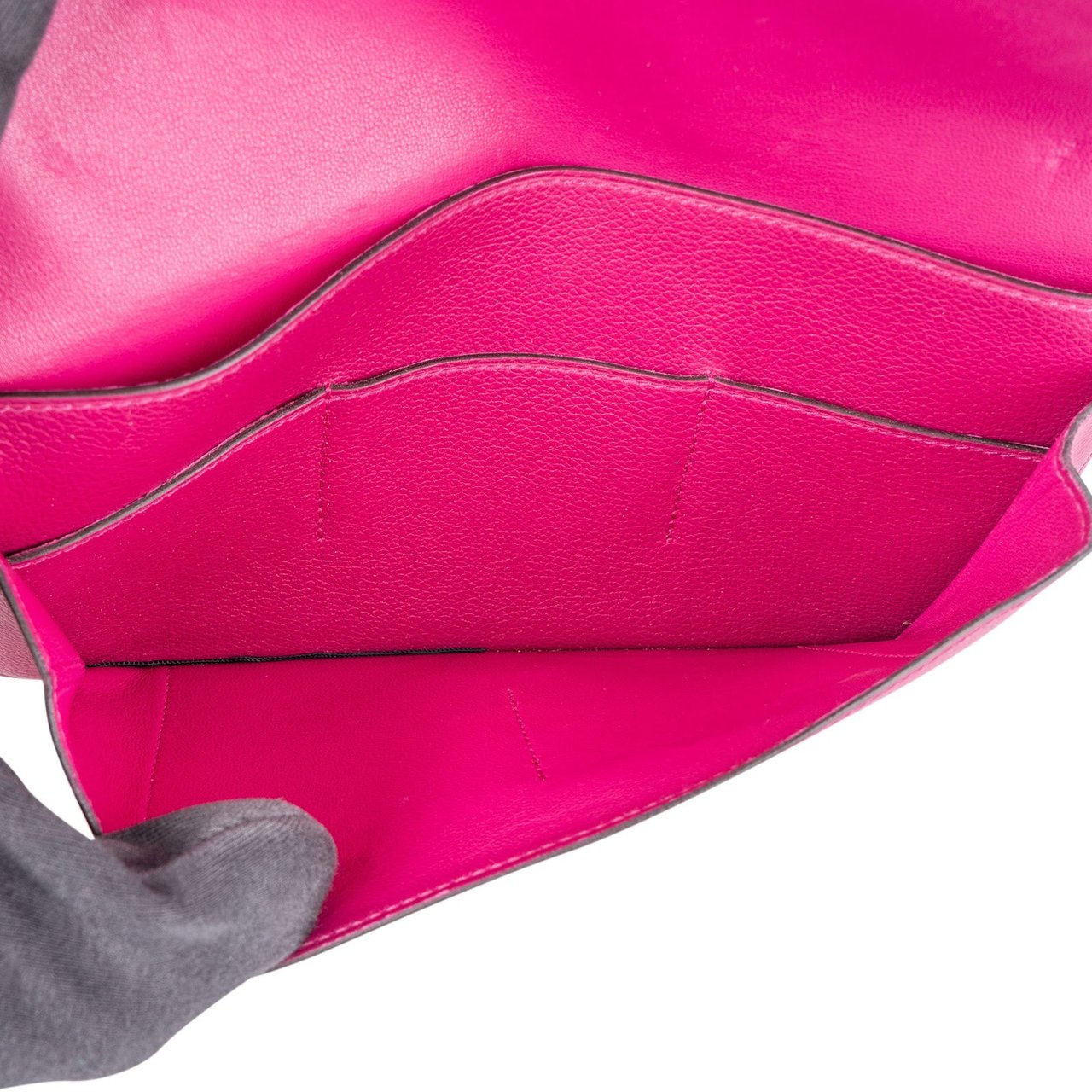 Hermès Epsom Leather Dogon Duo Wallet Roze