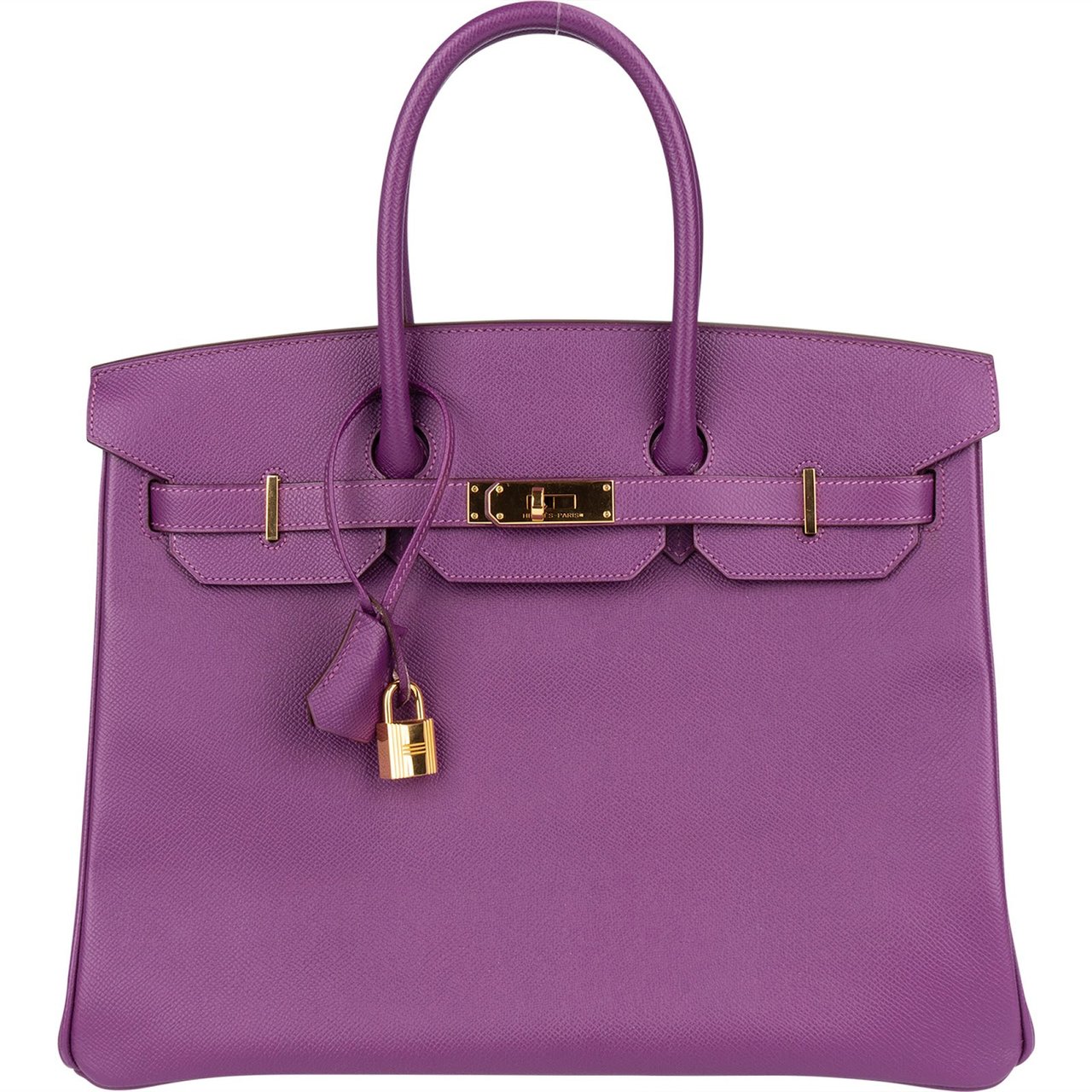 Hermès Hermès Violet Epsom Leather Birkin 35 Handbag Paars
