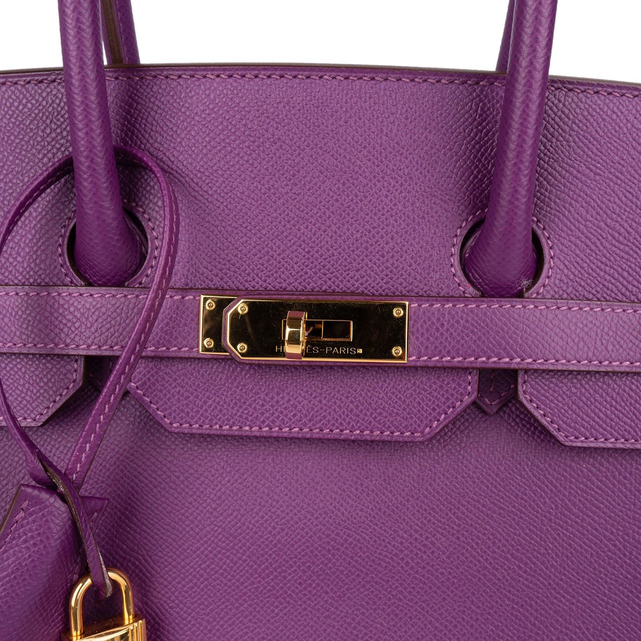 Hermès Hermès Violet Epsom Leather Birkin 35 Handbag Paars