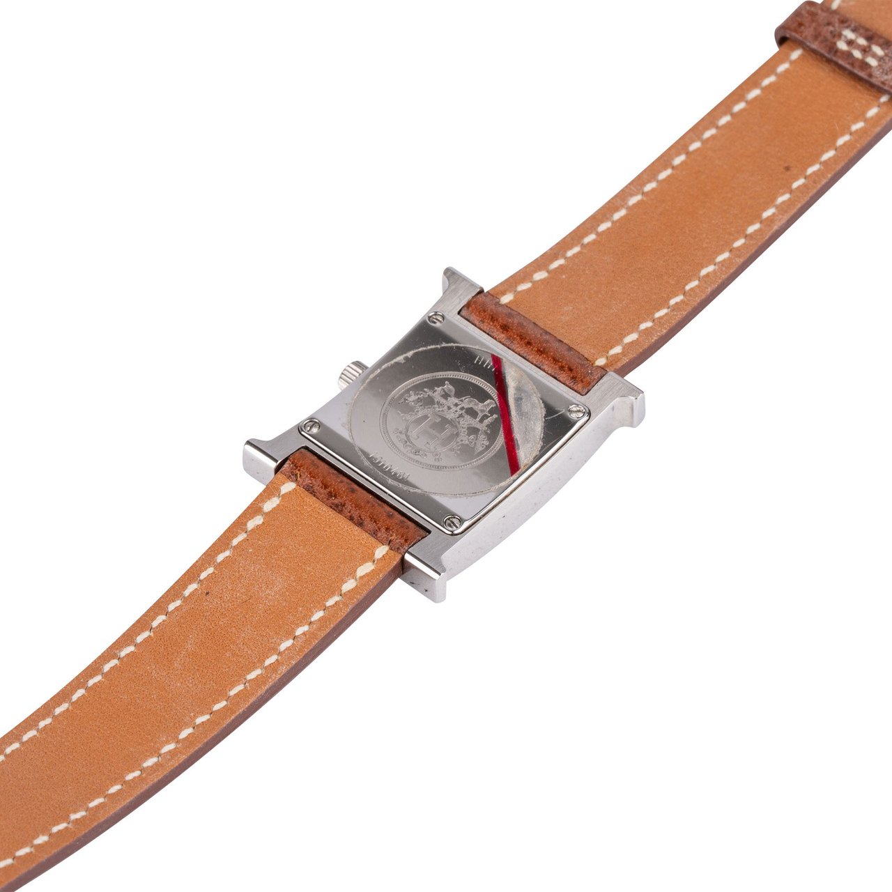 Hermès Hermès Silver Tone Heure H HH.1.210 Women Watch Bruin