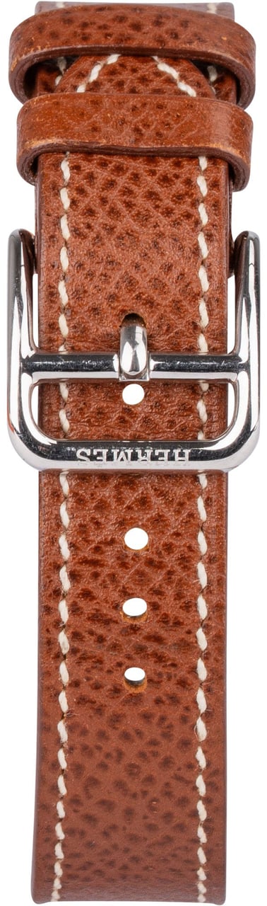 Hermès Hermès Silver Tone Heure H HH.1.210 Women Watch Bruin