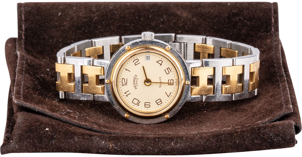 Hermès Hermès Bicolor Tone Clipper Women Watch Divers