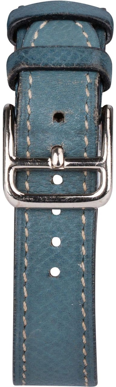 Hermès Hermès Silver Tone Heure H HH1.210 Women Watch Blauw