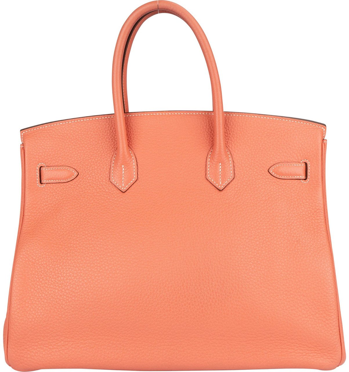 Hermès Hermès Crevette Clemence Leather Birkin 35 Handbag Oranje
