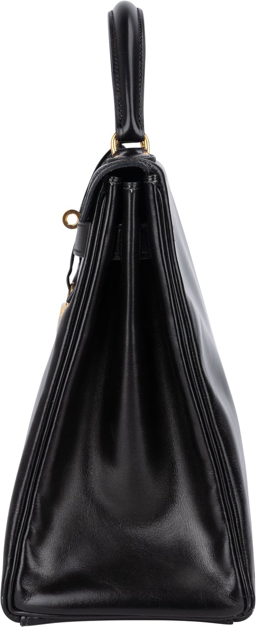 Hermès Hermès Box Calfskin Kelly 32 Retourne Handbag Zwart