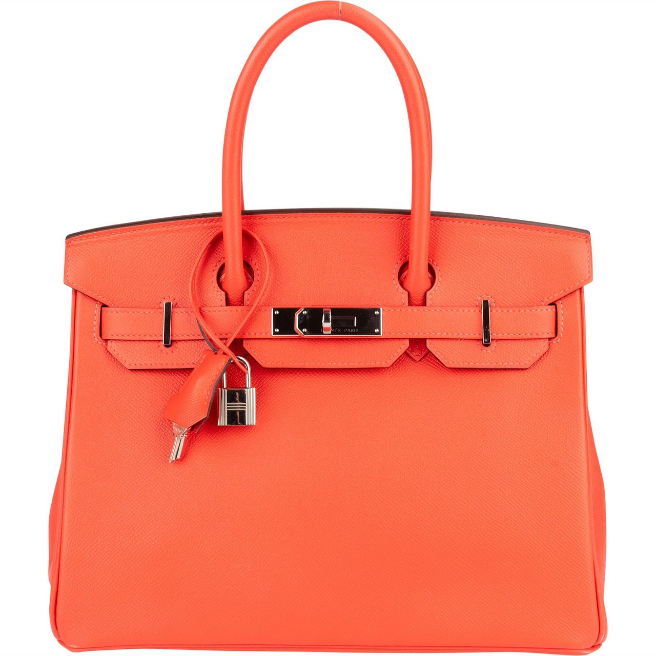 Hermès Hermès Coral Epsom Leather Birkin 30 Handbag Oranje