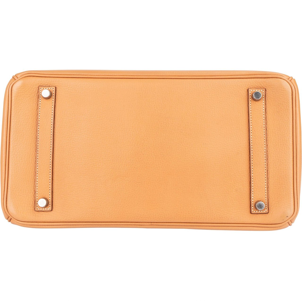 Hermès Hermès Fjord Leather Birkin 35 Handbag Beige Brown Palladium Hardware Bruin