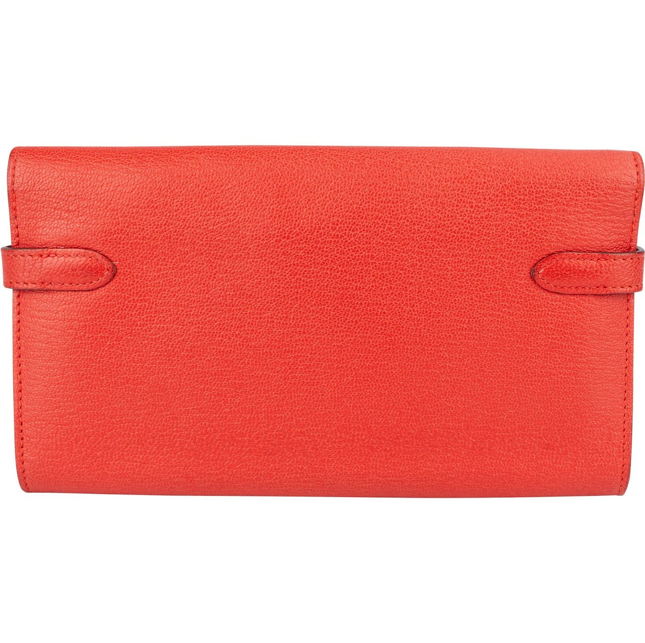 Hermès Hermès Red Clemence Leather Kelly Wallet Rood