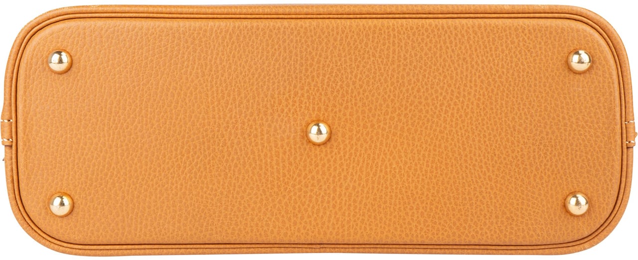 Hermès Hermès Naturell Clemence Leather Bolide 31 Handbag Bruin