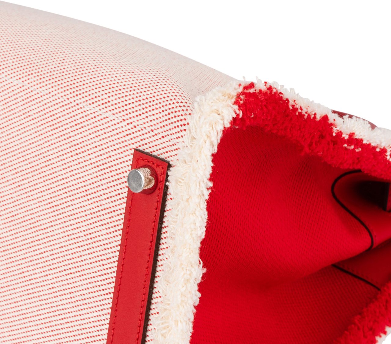 Hermès Hermès Fray Swift / Toile H Rouge de Coeur Birkin 35 Handbag Rood