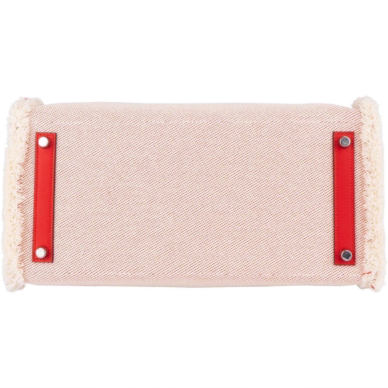 Hermès Hermès Fray Swift / Toile H Rouge de Coeur Birkin 35 Handbag Rood