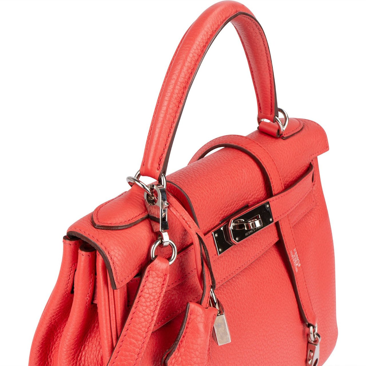 Hermès Hermès Rose Togo Kelly 28 Handbag Rood