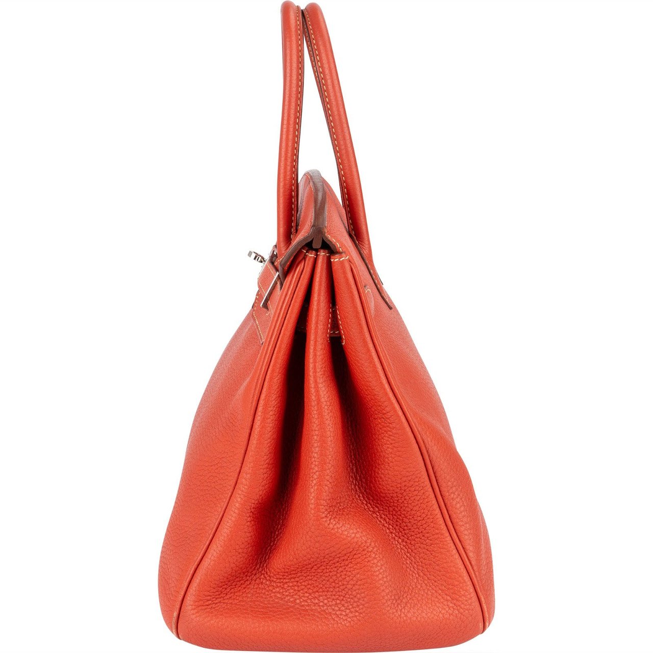 Hermès Hermès Pink Taurillon Clemence Birkin 35 Handbag Clay Red Bougainvillier Oranje
