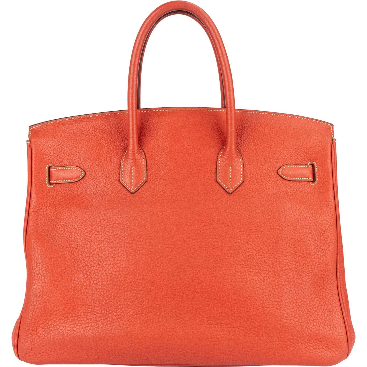 Hermès Hermès Pink Taurillon Clemence Birkin 35 Handbag Clay Red Bougainvillier Oranje