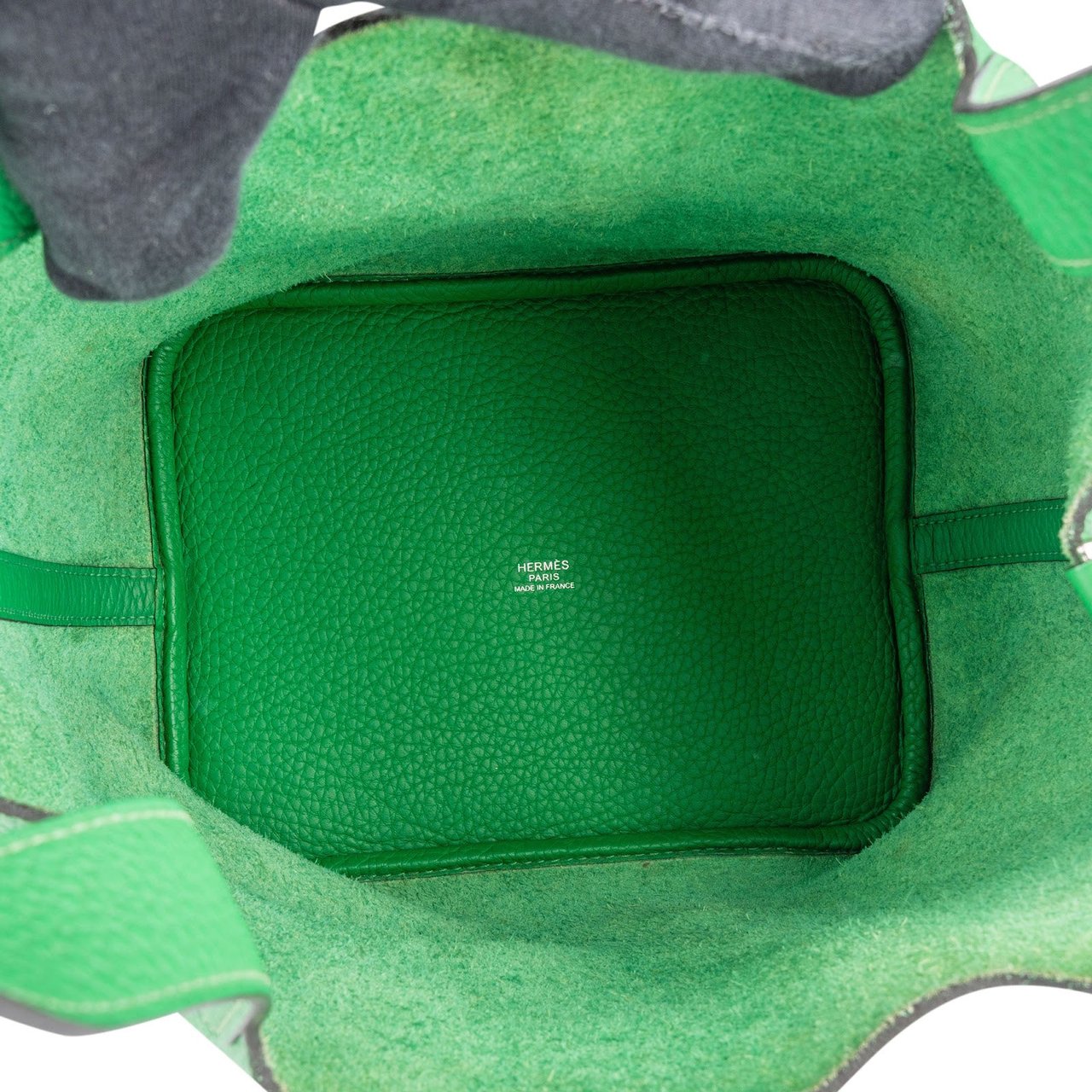 Hermès Green Taurillon Clemence Picotin Lock 22 (MM) Handbag Groen