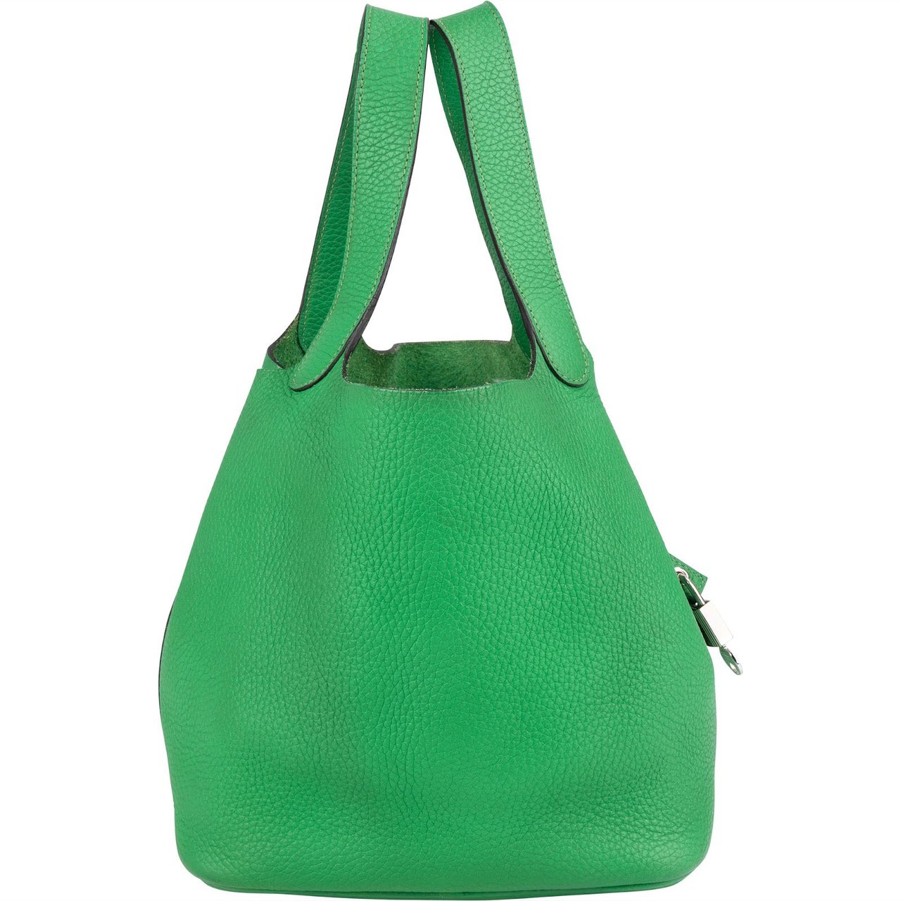 Hermès Green Taurillon Clemence Picotin Lock 22 (MM) Handbag Groen