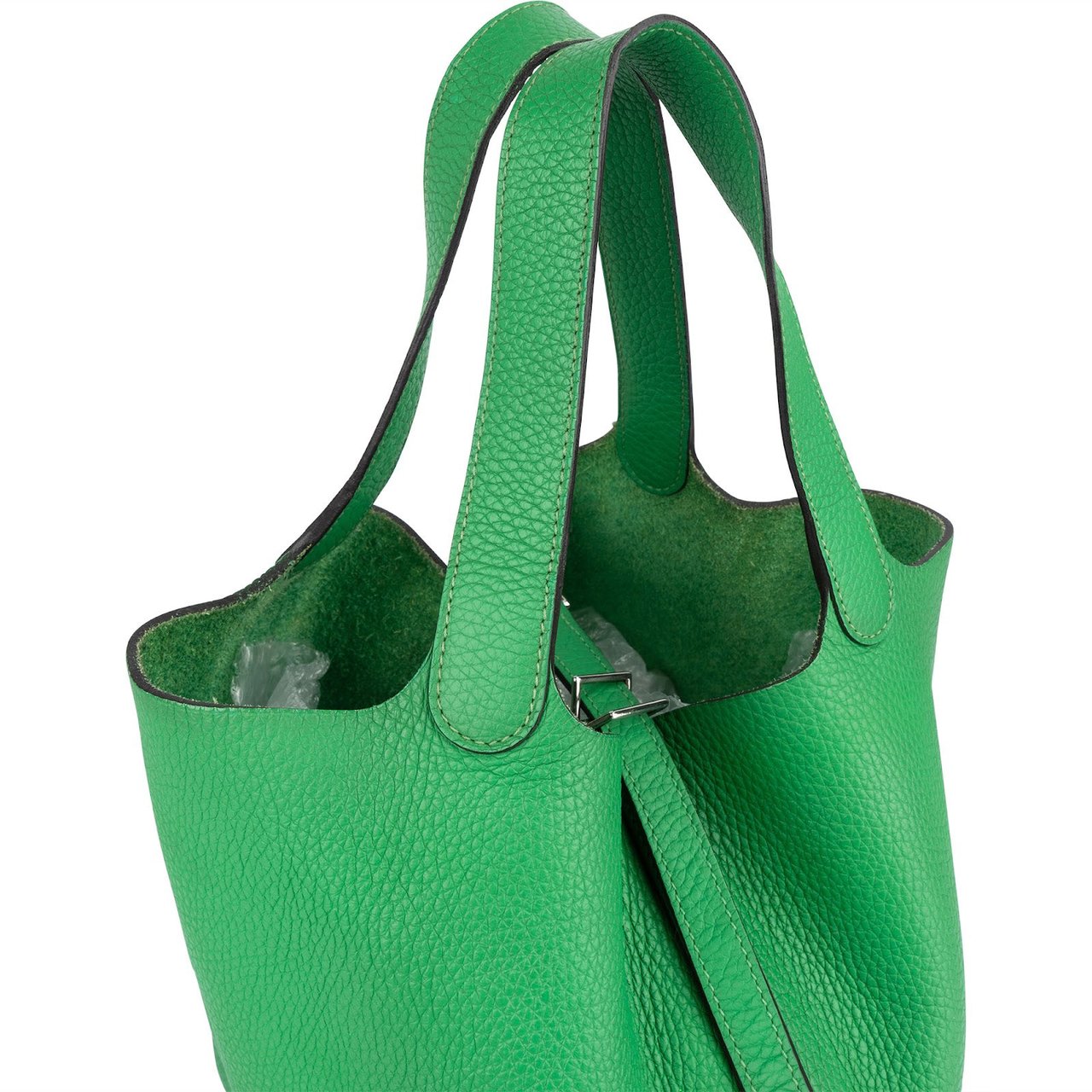 Hermès Green Taurillon Clemence Picotin Lock 22 (MM) Handbag Groen